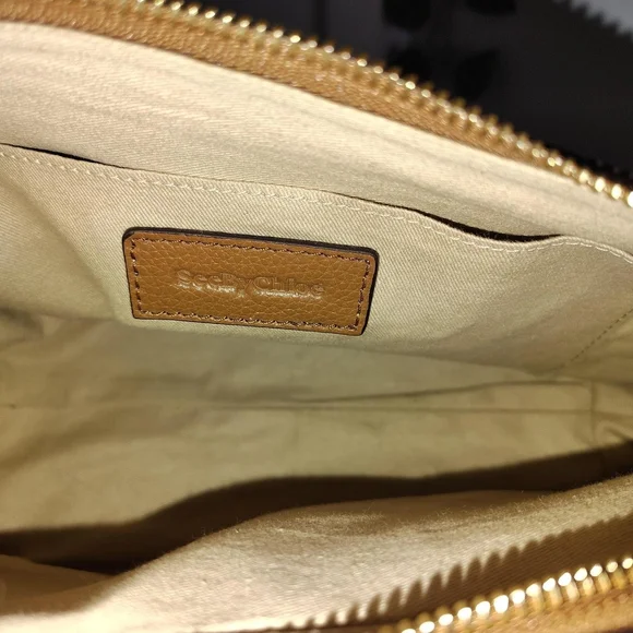 See By Chloe | Joan Small Suede/Leather Brown Crossbody Bag - Picture 5 of 6